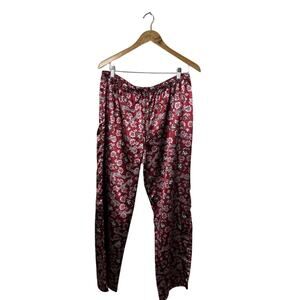 NFL for Her San Francisco 49ers Red Silky Pajama Pants size XL